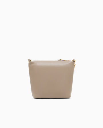 Supple Leather Dual Strap Chain Hobo Crossbody Bag